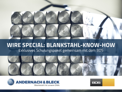 Blankstahl-Seminar als exklusives Wire-Sonderpaket
