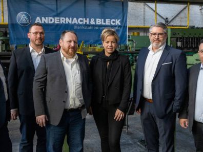 Minister Mona Neubaur visits Andernach &amp; Bleck in Hagen/NRW